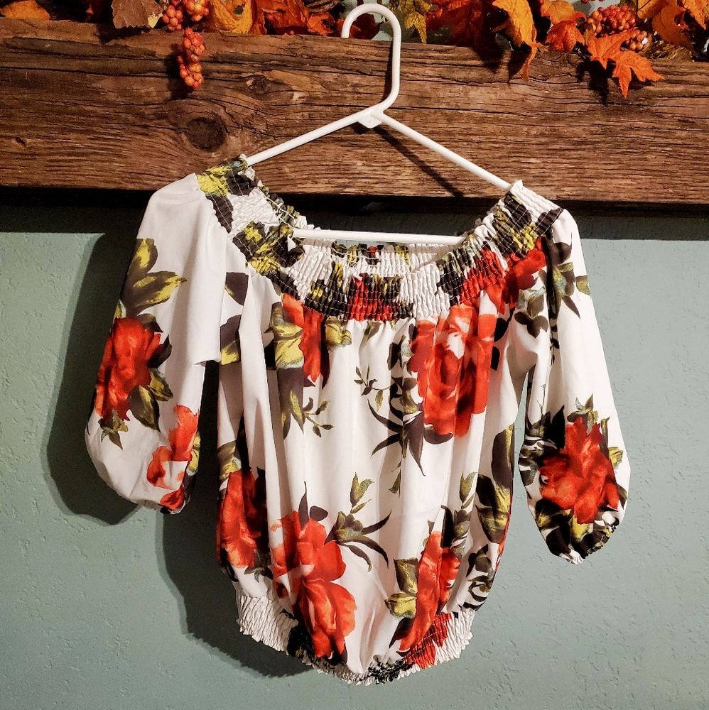 Woman's floral blouse